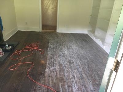 More prep work on the floor